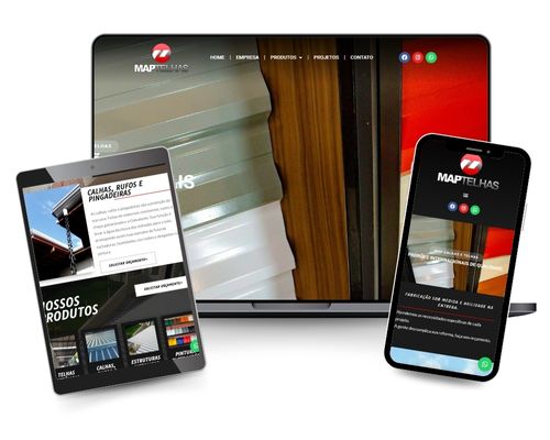Desenvolvimento de site para empresa de calhas e telhas em wordpress