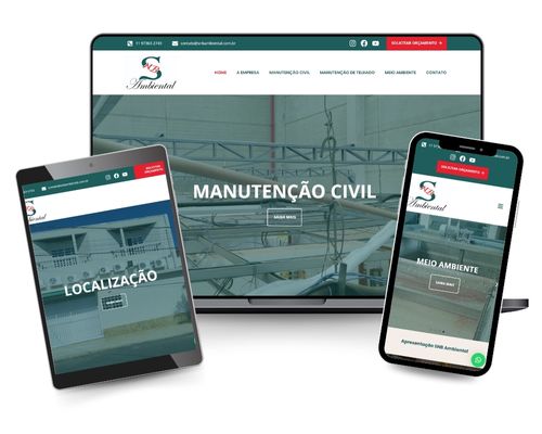 Desenvolvimento de site para empresa de serviços e tratamento de água